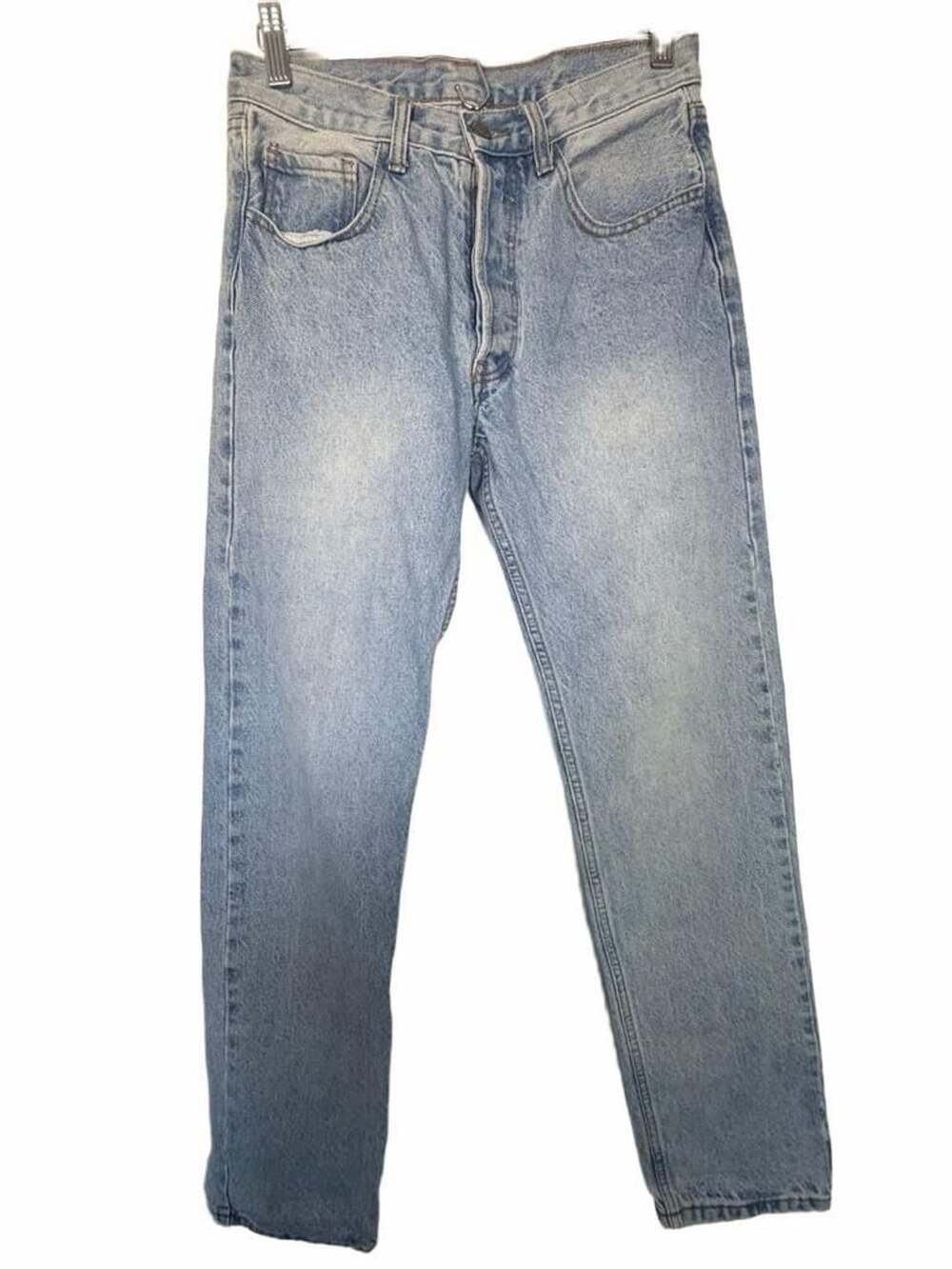 Brandy Melville John Galt Light Wash Button Fly Straight Leg Denim Jeans_191